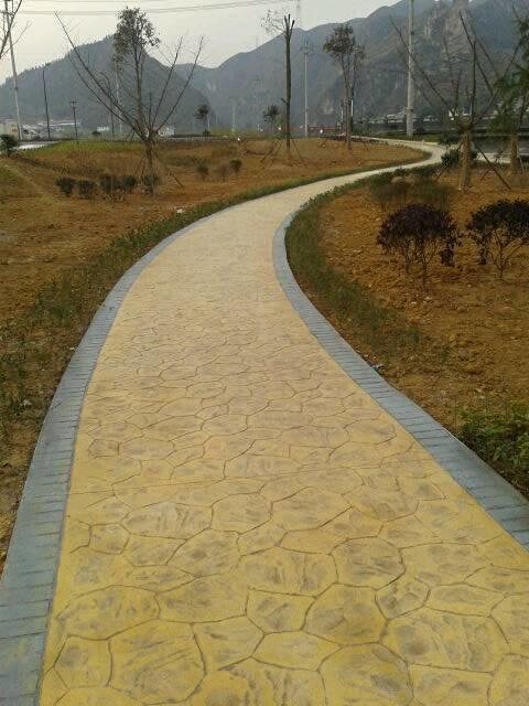 压花地坪工程案例图片